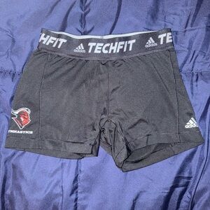 Adidas Women's Black Rutgers gymnastics spandex shorts